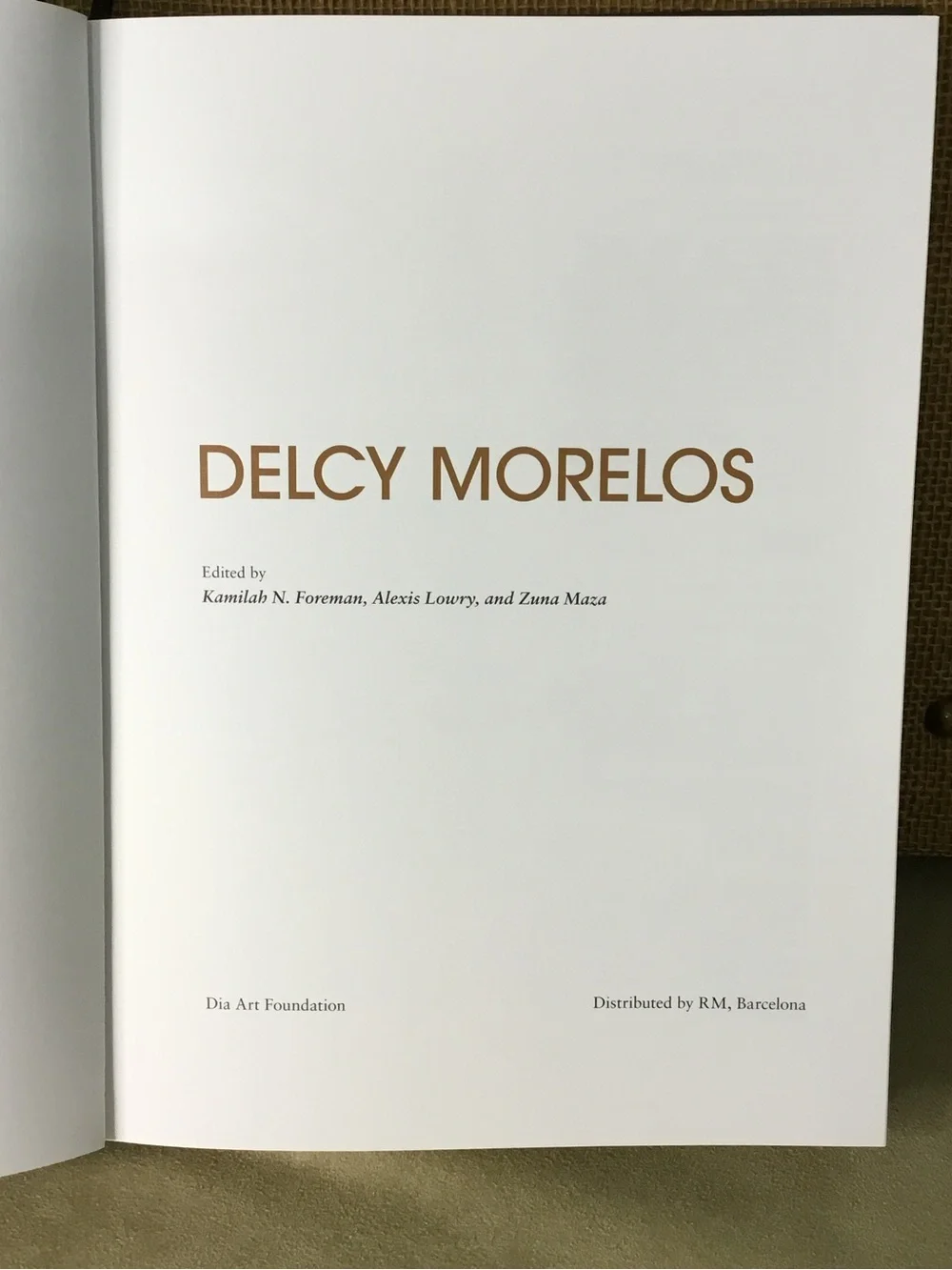 Delcy Morelos Artbook - Dia Art Foundation, First Print 2024